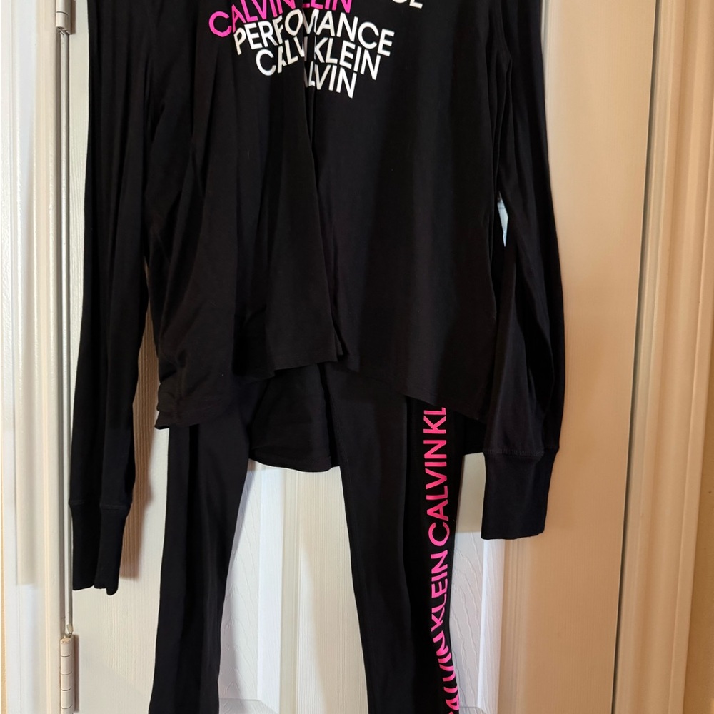 Calvin Klein Black Set with Pink Accents